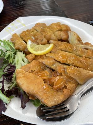 Lemon, not chicken￼  at Vegie Bowl in Forest Hill