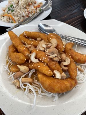 Not honey, king, not prawns￼  at Vegie Bowl in Forest Hill