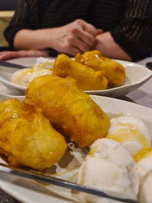 Banana fritters at Vegie Bowl in Forest Hill