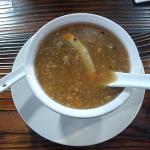 Veggie fin soup at Vegie Bowl in Forest Hill