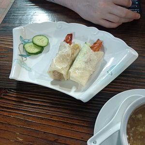 Peking duck wraps at Vegie Bowl in Forest Hill
