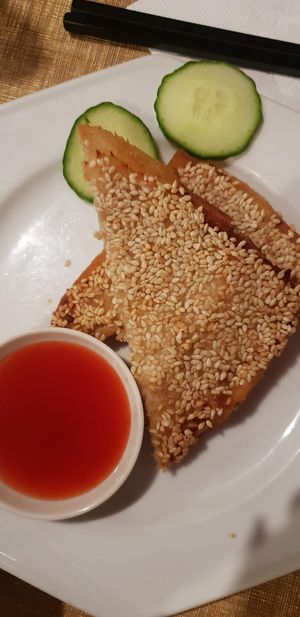 Sesame prawn toast at Vegie Bowl in Forest Hill