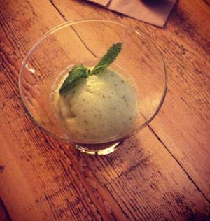 Sorbet at Cafe Mandacaru in Barcelona