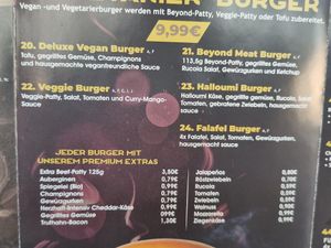 Menu - specify that u want the vegan sauce ! (And, veggie is not vegan) at 3 B's (Breakfast Burger Barbecue) Bremen in Bremen