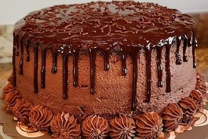 Vegan Chocolate Cake with Plant-Based Chocolate Ganache at Aaron's Vegan Bakery - Cottage Kitchen in Cave Creek