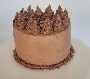 Vegan Chocolate Cake with Chocolate Buttercream at Aaron's Vegan Bakery - Cottage Kitchen in Cave Creek
