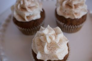 Vegan Pumpkin Spice Cupcakes at Aaron's Vegan Bakery - Cottage Kitchen in Cave Creek