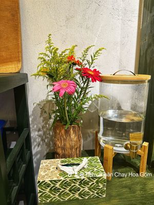 Love flowers  at Hoa Gom - Plant-Based Café & Vegan House in Da Nang