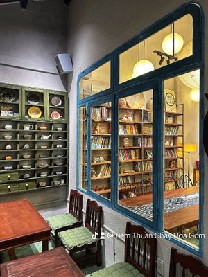 Bookshelf  at Hoa Gom - Plant-Based Café & Vegan House in Da Nang