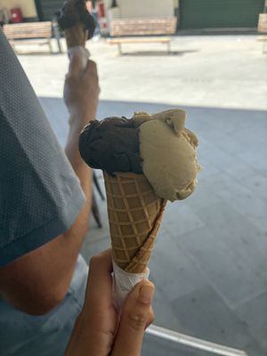   at Gelateria Simonetti in Moneglia