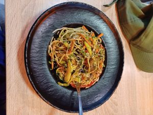 Veggie wok at Nakata in Casablanca