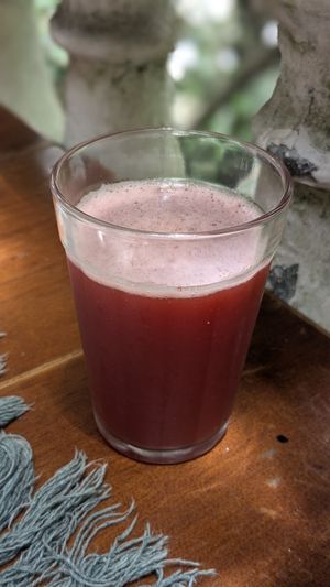 Strawberry Hibiscus Juice at Brunch da Mari Marola in Rio De Janeiro