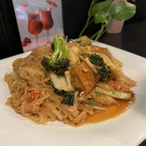 Vegan Pad Thai  at City Thai Restaurant in Fort Erie
