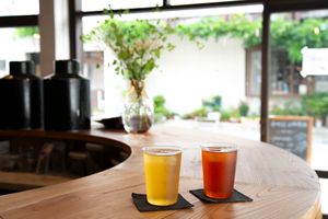 10種類以上から選べるハーブティー（ホットでもアイスでも対応） at Komien Kamiryo Chaho - 香味園上領茶舗 in Tsuwano