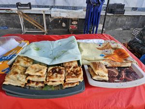 Bichak (don't confuse with Somsa in this region) at Siyob Bozor in Samarkand