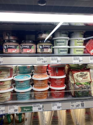 Vegan spreads  at Macrocenter in Kas