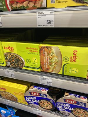 Vegan meals  at Macrocenter in Kas