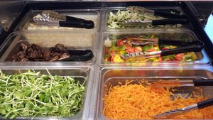 More of salad bar at TrueNorth Health Center in Santa Rosa