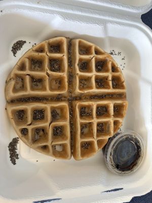 Amazing waffle!  at The Teaspot & Juice Lounge in St Croix