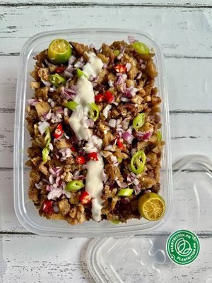 Vegan sisig at Plantrition.PH in Cavite
