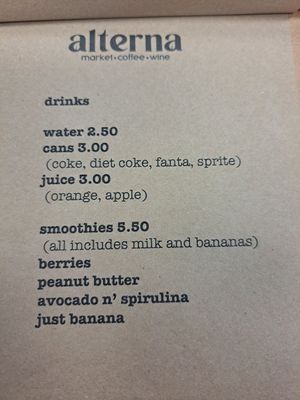 Drinks at Alterna in Birmingham