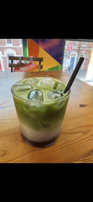 Blueberry matcha!  at Alterna in Birmingham