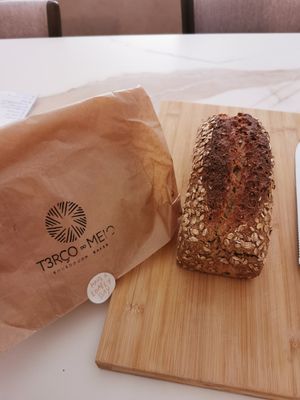 Bread with Quinoa and rye. at Terço do Meio in Ericeira