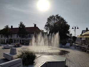 View from the terrasse at Söstar Köök & Baar in Kuressaare