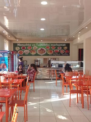 Inside and self-service at B Blok - Tashkent University of Information Technologies in Tashkent