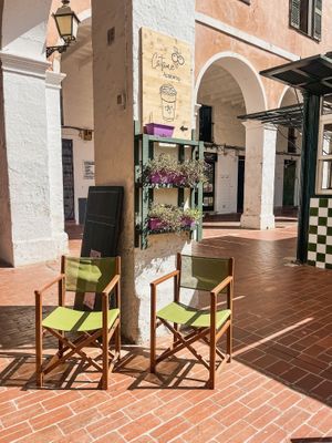 Seating  at Catame Açaiteria  in Menorca