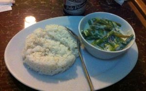 Vegetarian Bicol Express at Brujita in Palawan