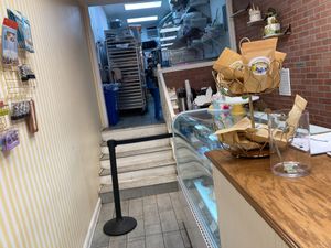 Inside; see how close is the place where they bake the goodies at Butterfly Bakeshop in New York City