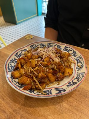 TN13 XO Sauce Fried Chee Cheong Fun (13.90/ea) - request no egg if you’re vegan
 at Trendz Veg Cafe - 潮素港味 in Kuala Lumpur