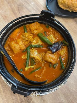 TV1 Claypot Curry Vegetables RM21.90 - request for no milk if you’re vegan
 at Trendz Veg Cafe - 潮素港味 in Kuala Lumpur