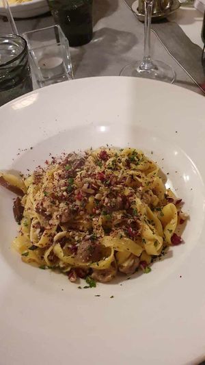 Pasta with muchrooms  at La Lanterna in Verona