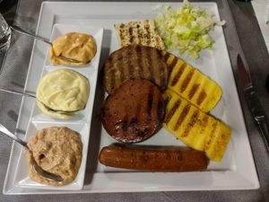 Grill plate at La Lanterna in Verona