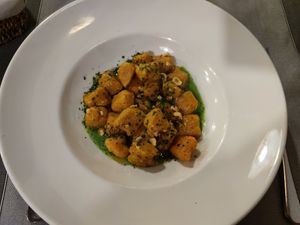 Vegetable gnocchi at La Lanterna in Verona