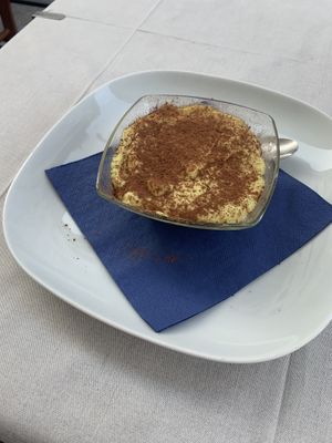 vegan tiramisu   at La Lanterna in Verona