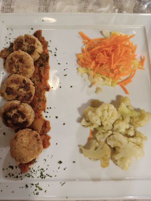 Boulettes tofu at La Lanterna in Verona