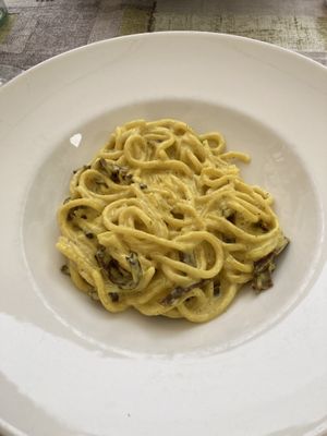 Carbonara, the best thing we had  at La Lanterna in Verona