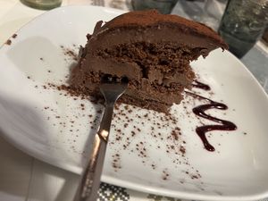 Chocolate cake #Veganuary at La Lanterna in Verona