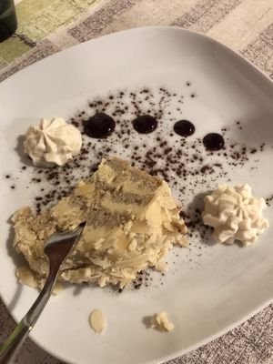 White chocolate cake   at La Lanterna in Verona