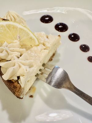 Cheesecake  #Veganuary at La Lanterna in Verona