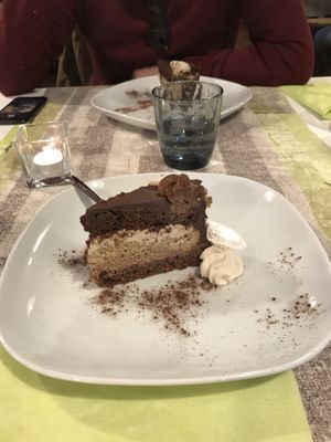 Three chocolate cake!   at La Lanterna in Verona