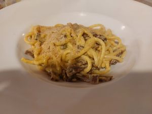 Spaghetti alla carbonara at La Lanterna in Verona