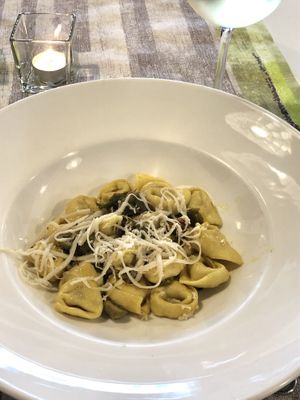 Cappelletti con fiori di zucca   at La Lanterna in Verona