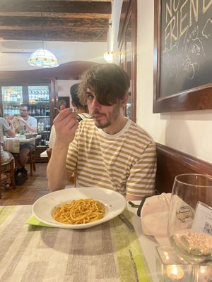 Vegan bolognese  at La Lanterna in Verona