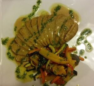 Delicious seitan at La Lanterna at La Lanterna in Verona