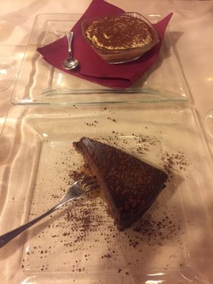 Tiramisù & Sacher Cake at La Lanterna in Verona
