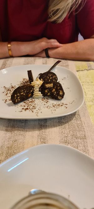 Chocolate salami at La Lanterna in Verona